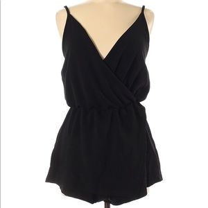 Kimchi Blue black skort front romper